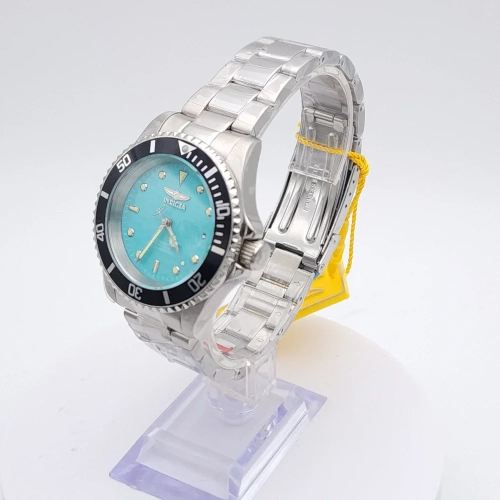 Invicta Pro Diver Aurenova Men's Watch Blue Dial Steel 40mm New 200M